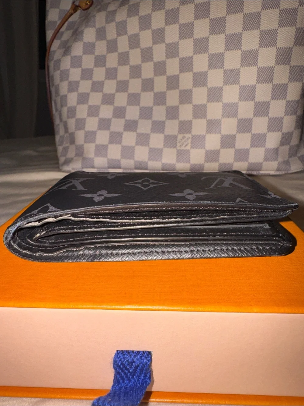 ✅Louis Vuitton Black Monogram Eclipse Canvas Billfold Wallet🛍️